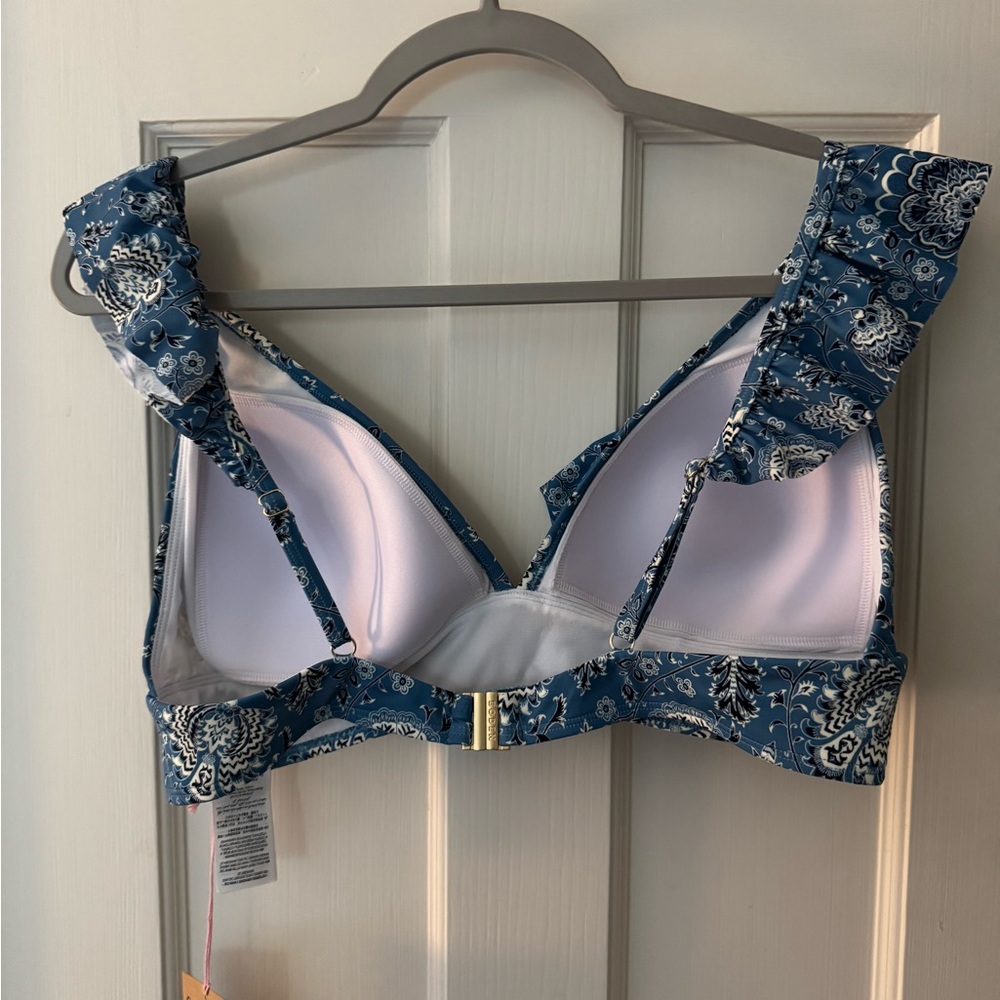 Boden NWT Floral Ruffle Bikini Top - Picture 5 of 6